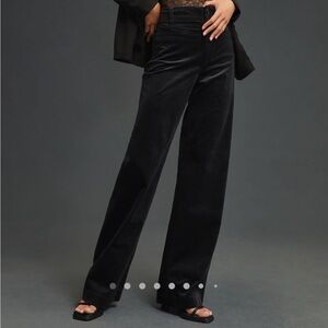 Maeve by Anthropologie The Colette Corduroy Black Pants